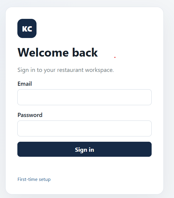 KC Billing administration dashboard